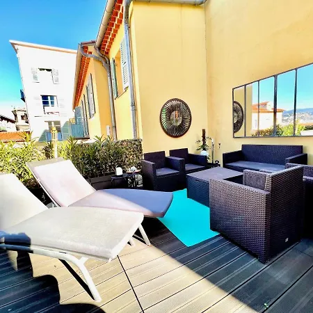 Appartamento Riviera - Terrasse Loft De La Providence - Vieille - Esprit Loft En 2 Pices Ac *